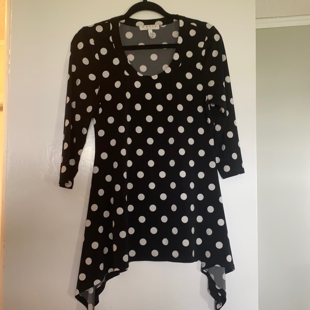 Black and white tunic